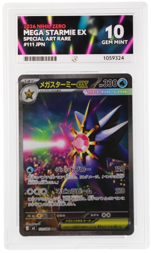 ACE 10 Mega Starmie ex 111/080 Pokemon Graded Card