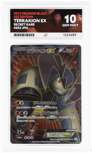 ACE 10 Terrakion ex 052/050 Pokemon Graded Card