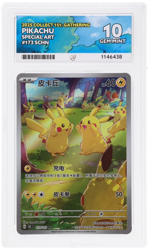 ACE 10 Pikachu 173 SCHN 151 Gem Pokemon Graded Card