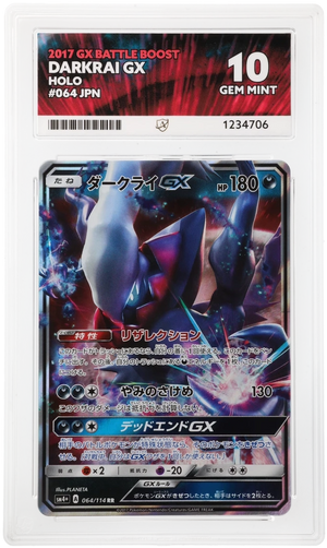 ACE 10 Darkrai GX 065/114 Pokemon Graded Card