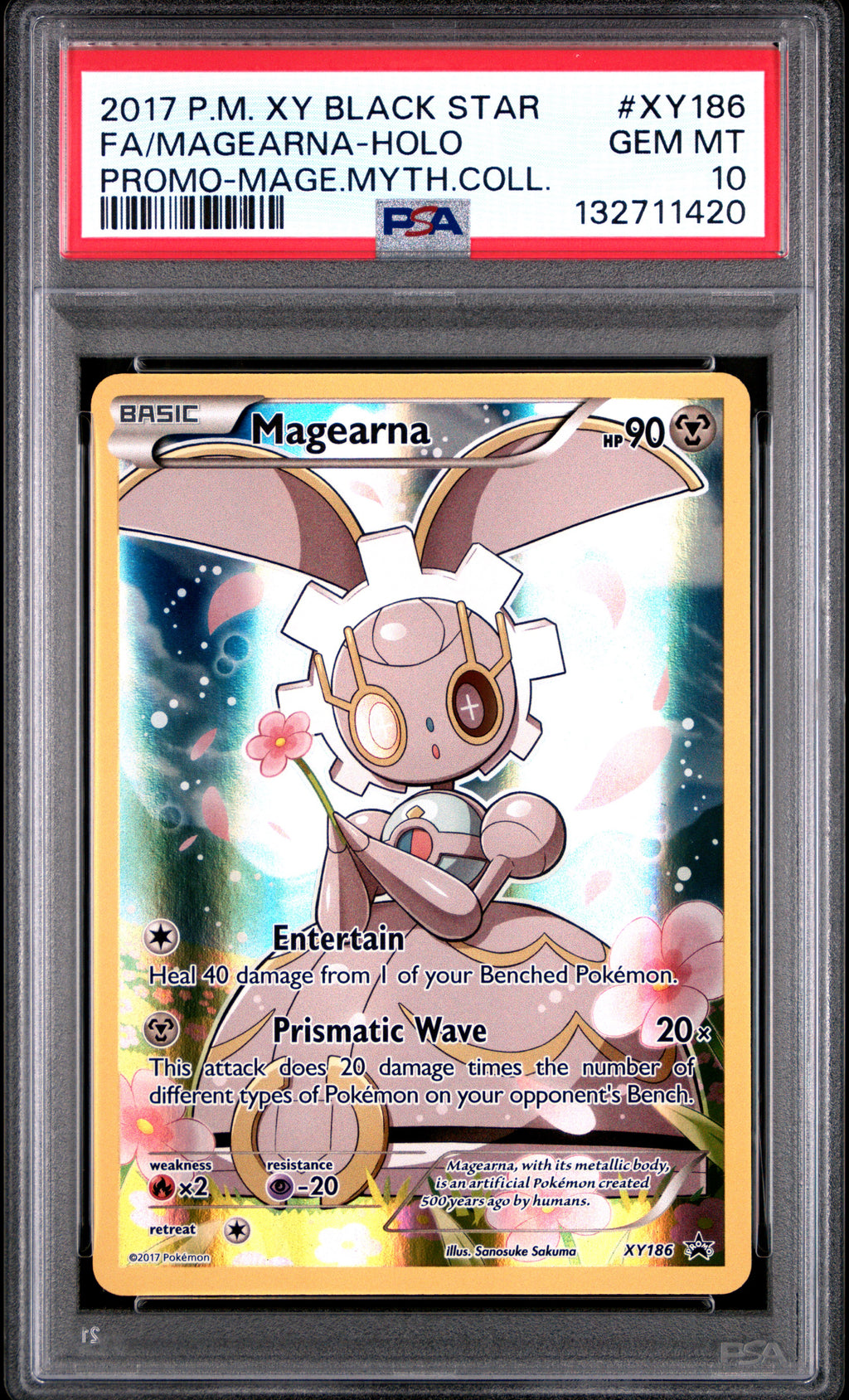 PSA 10 Magearna XY186 Promo Pokemon Graded Card
