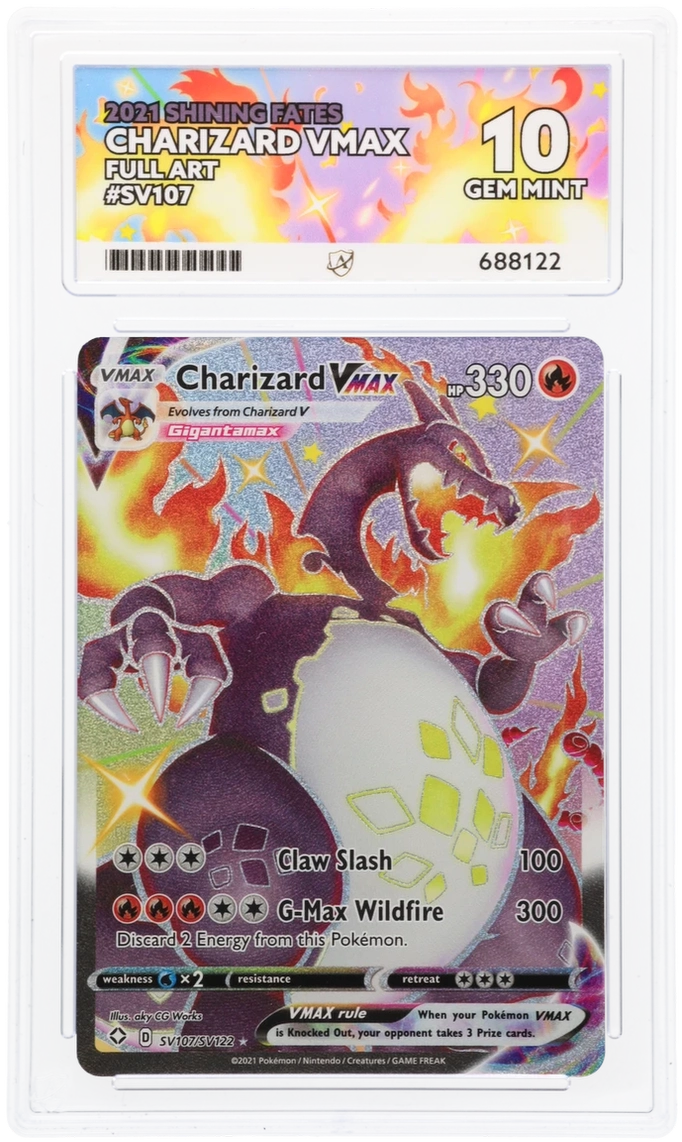 ACE 10 Charizard Vmax SV107 Pokemon Graded Card