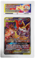 ACE 10 Charizard & Braixen SM230 Tag Team Pokemon Graded Card