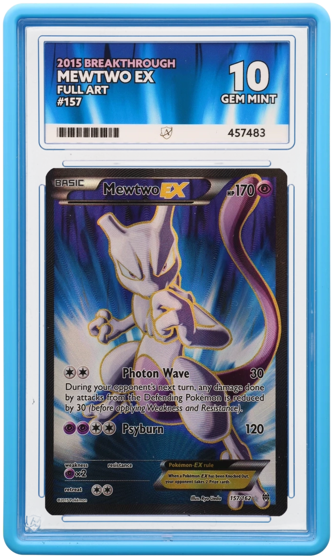 ACE 10 Mewtwo EX Breakthrough 157 Pokemon Graded Card