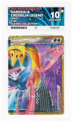 ACE 10 Darkrai & Cresselia 100/102 30th Anniversary Pokemon Graded Card