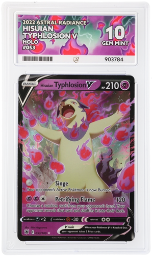 ACE 10 Hisuian Typhlosion V 053/189 Pokemon Graded Card
